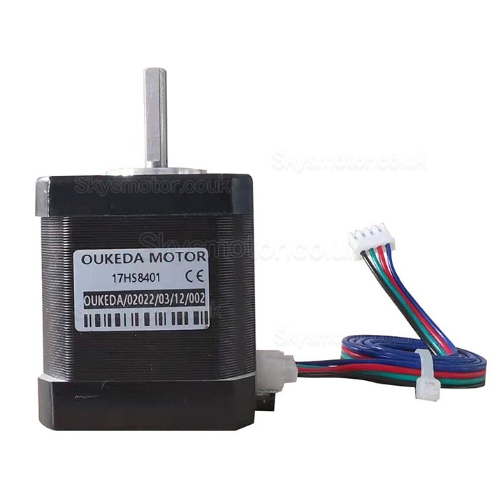 OUKEDA NEMA 17 Stepper Motor 17HS8401 2A 59Ncm 1.8 Deg D-cut for 3D Printer